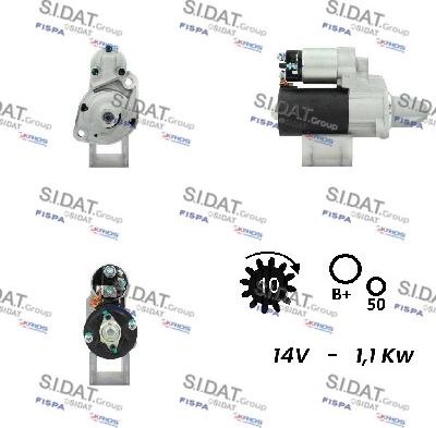 Sidat S12BH0276A2 - Стартер vvparts.bg