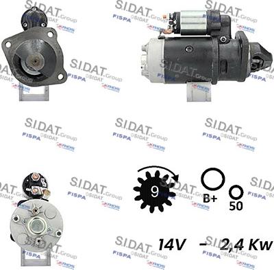 Sidat S12BH0278A2 - Стартер vvparts.bg