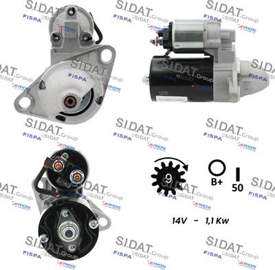 Sidat S12BH0794A2 - Стартер vvparts.bg