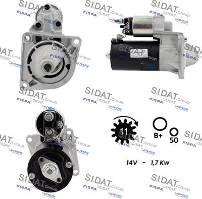 Sidat S12BH0796A2 - Стартер vvparts.bg