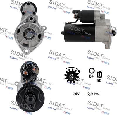 Sidat S12BH0797A2 - Стартер vvparts.bg