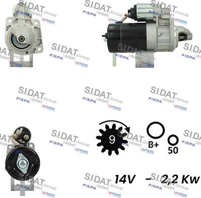 Sidat S12BH0747A2 - Стартер vvparts.bg