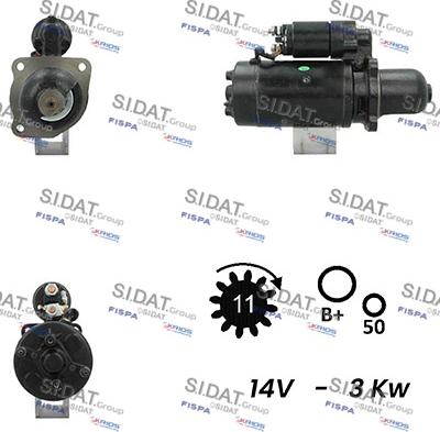 Sidat S12BH0734A2 - Стартер vvparts.bg