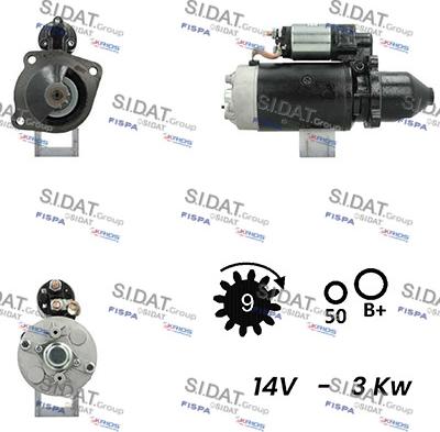 Sidat S12BH0736A2 - Стартер vvparts.bg