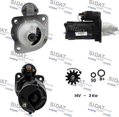 Sidat S12BH0736 - Стартер vvparts.bg