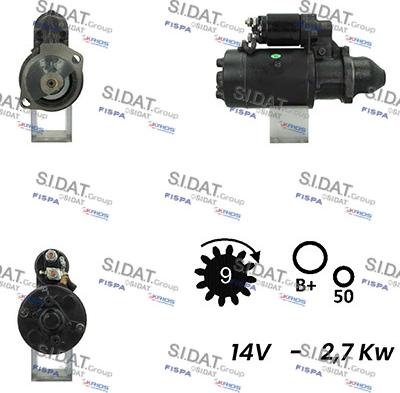 Sidat S12BH0732A2 - Стартер vvparts.bg