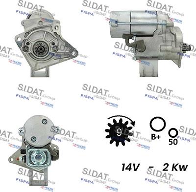 Sidat S12DE0406A2 - Стартер vvparts.bg