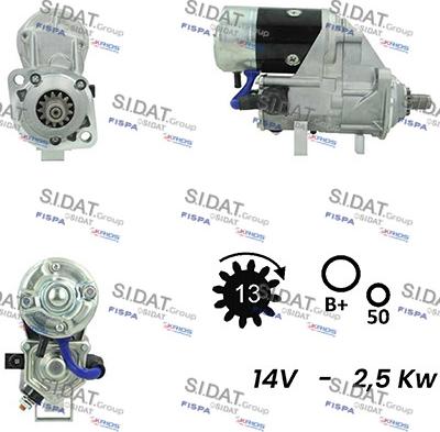 Sidat S12DE0484A2 - Стартер vvparts.bg