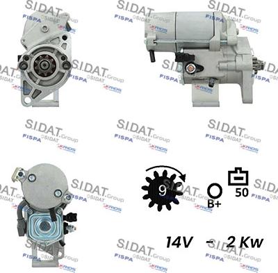 Sidat S12DE0422A2 - Стартер vvparts.bg