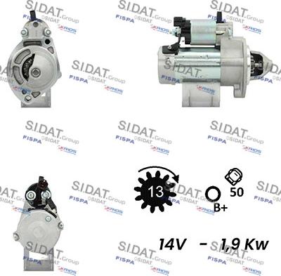 Sidat S12DE0559A2 - Стартер vvparts.bg