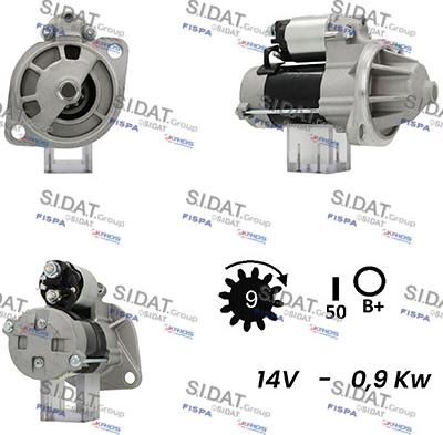 Sidat S12DE0507A2 - Стартер vvparts.bg