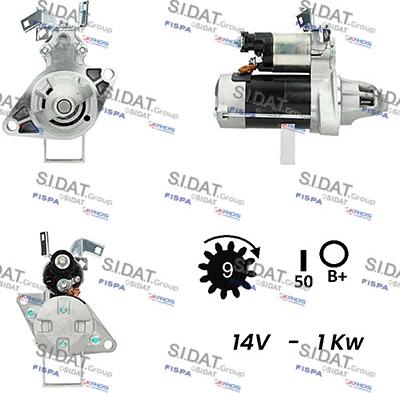 Sidat S12DE0519A2 - Стартер vvparts.bg