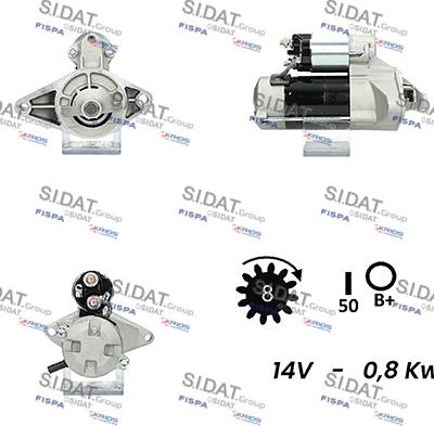 Sidat S12DE0511A2 - Стартер vvparts.bg