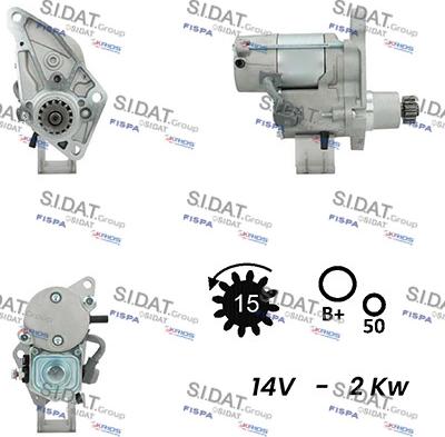 Sidat S12DE0645A2 - Стартер vvparts.bg