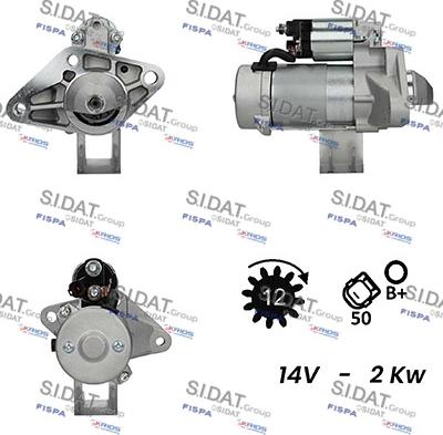 Sidat S12DE0617A2 - Стартер vvparts.bg