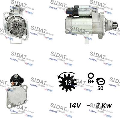 Sidat S12DE0633A2 - Стартер vvparts.bg