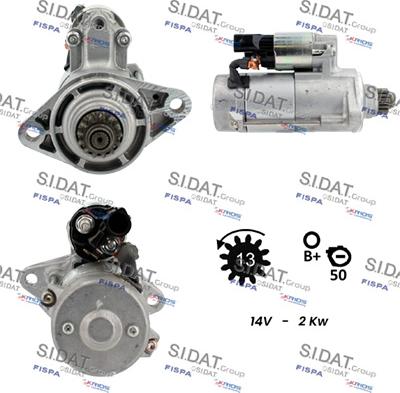 Sidat S12DE0145 - Стартер vvparts.bg