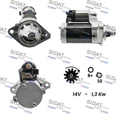 Sidat S12DE0136A2 - Стартер vvparts.bg