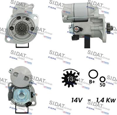 Sidat S12DE0398A2 - Стартер vvparts.bg