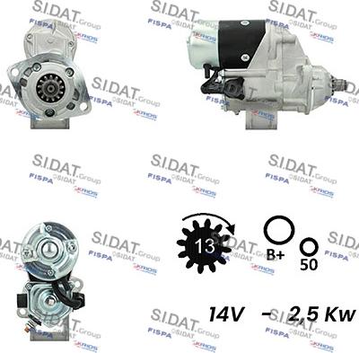 Sidat S12DE0356A2 - Стартер vvparts.bg