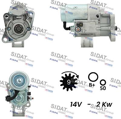 Sidat S12DE0321A2 - Стартер vvparts.bg