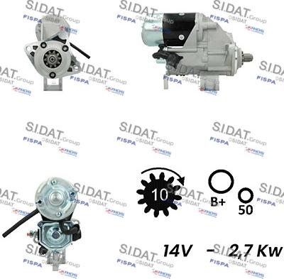 Sidat S12DE0371A2 - Стартер vvparts.bg