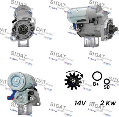 Sidat S12DE0295A2 - Стартер vvparts.bg