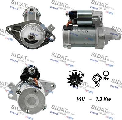 Sidat S12DE0229A2 - Стартер vvparts.bg