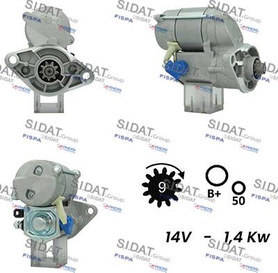 Sidat S12DE0224A2 - Стартер vvparts.bg