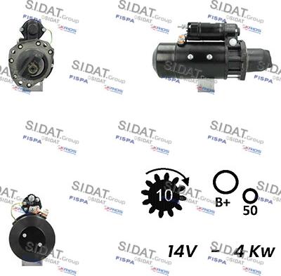 Sidat S12DE0702A2 - Стартер vvparts.bg