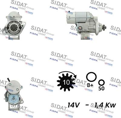 Sidat S12DE0714A2 - Стартер vvparts.bg