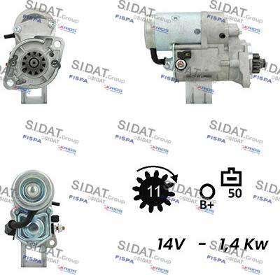 Sidat S12DE0723A2 - Стартер vvparts.bg