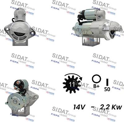 Sidat S12DR0560A2 - Стартер vvparts.bg