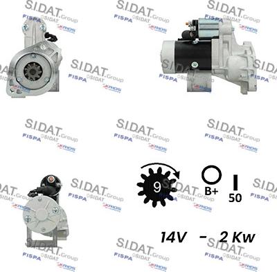 Sidat S12HT0568A2 - Стартер vvparts.bg