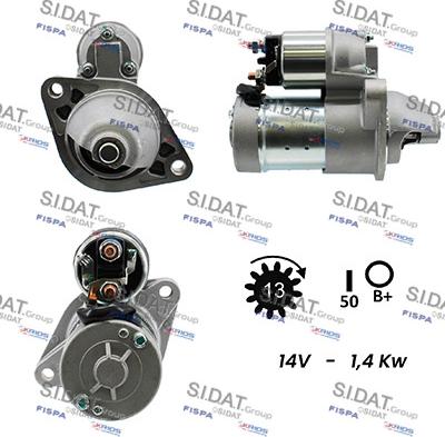 Sidat S12HT0037A2 - Стартер vvparts.bg