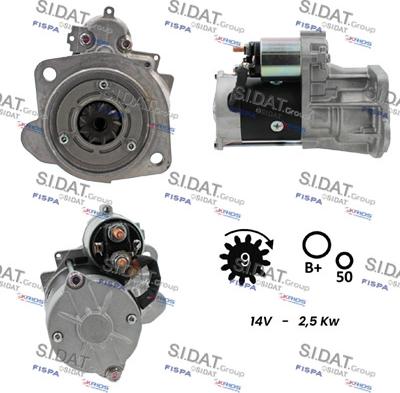 Sidat S12HT0190 - Стартер vvparts.bg