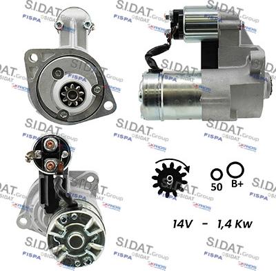 Sidat S12HT0107A2 - Стартер vvparts.bg