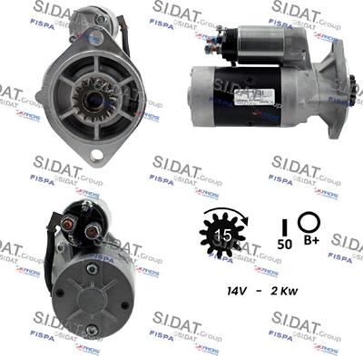 Sidat S12HT0815A2 - Стартер vvparts.bg