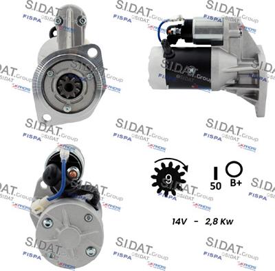 Sidat S12HT0817A2 - Стартер vvparts.bg