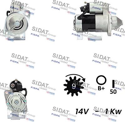 Sidat S12HT0319A2 - Стартер vvparts.bg