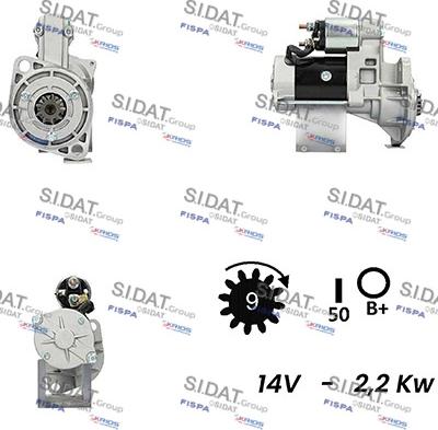 Sidat S12HT0311A2 - Стартер vvparts.bg