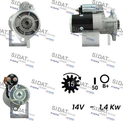 Sidat S12HT0312A2 - Стартер vvparts.bg