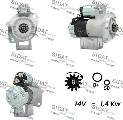 Sidat S12HT0204A2 - Стартер vvparts.bg