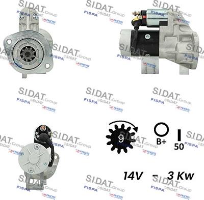 Sidat S12HT0216A2 - Стартер vvparts.bg