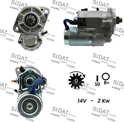 Sidat S12HY0109A2 - Стартер vvparts.bg