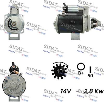 Sidat S12LU0123A2 - Стартер vvparts.bg