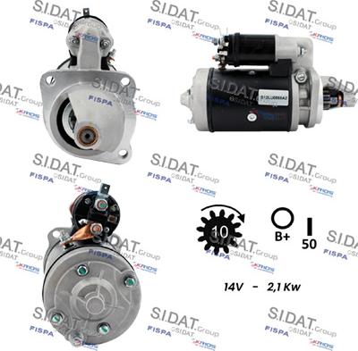 Sidat S12LU0860A2 - Стартер vvparts.bg