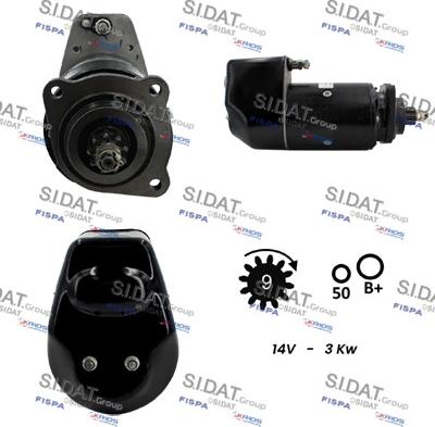 Sidat S12LU0874 - Стартер vvparts.bg