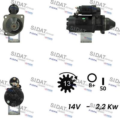 Sidat S12LU0298A2 - Стартер vvparts.bg