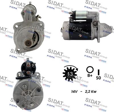 Sidat S12LU0298 - Стартер vvparts.bg